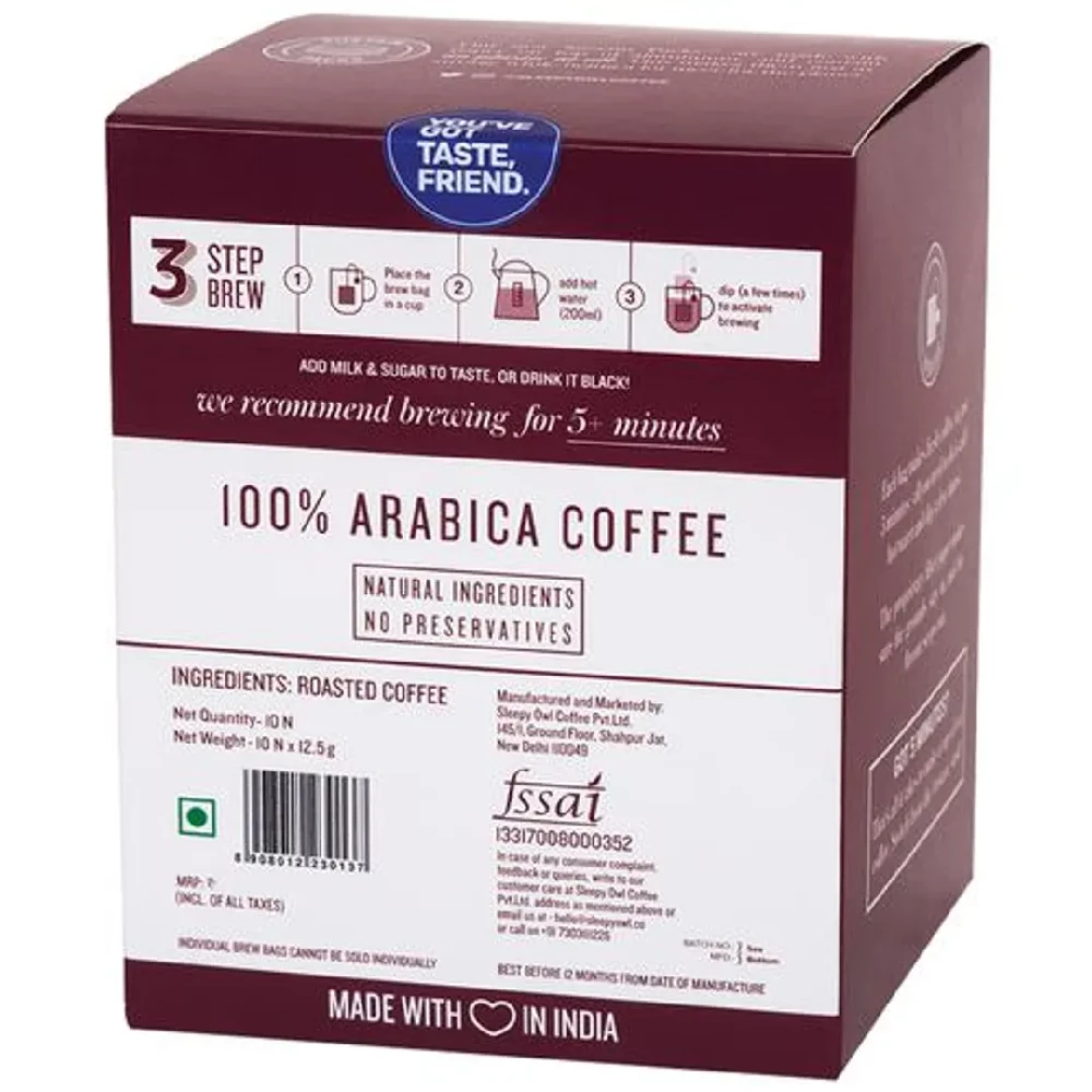 Sleepy Owl Hot Brew Coffee - 100percent Arabica, 300 g-3.webp